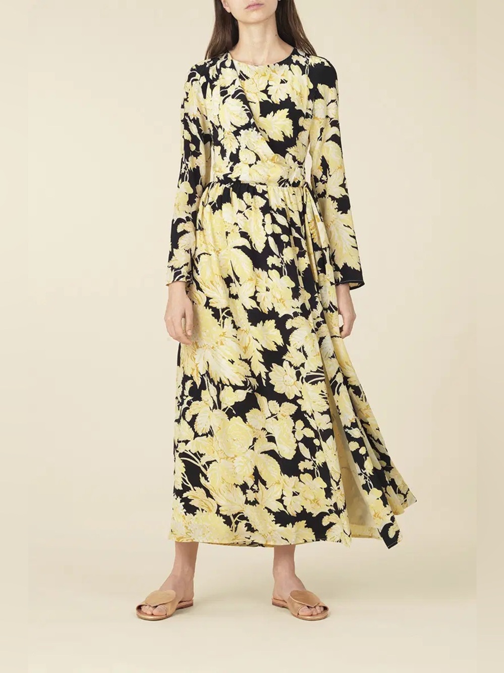 Stine Goya Brittany Silk Floral Maxi Dress